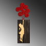 Wallity Banksy - 17-1 Escultura de pared de madera y metal